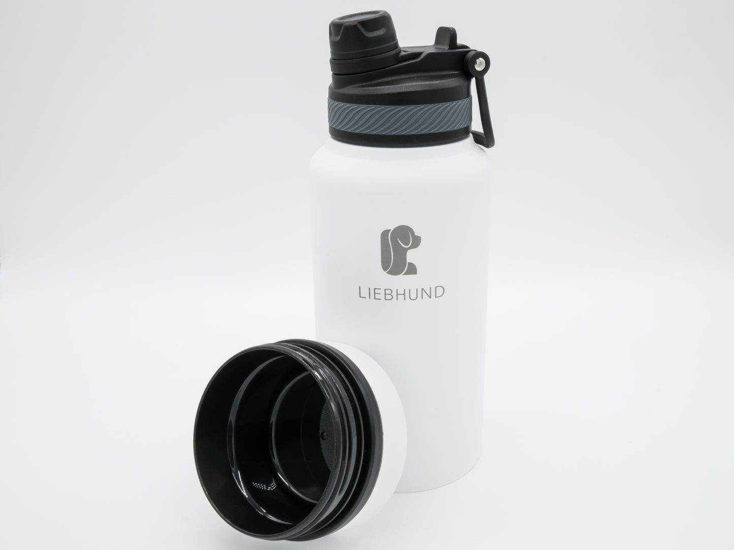 LIEBHUND Thermosflasche mit integriertem Napf